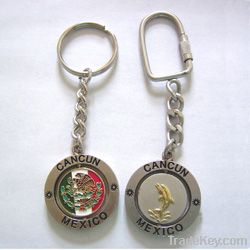 metal keychain promotional gift trolley coin