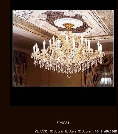 European style candle crystal droplight