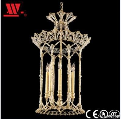 Elegant brass flower chandelier