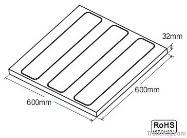 LED Panel Grill Light/ T-Bar 600x600mm