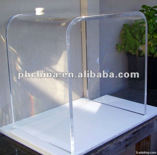 Clear Acrylic Coffee Table, Transparent Console Table, Lucite Furniture