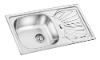 43,5x76 Stainless Steel Kitchen Sink (DE101)