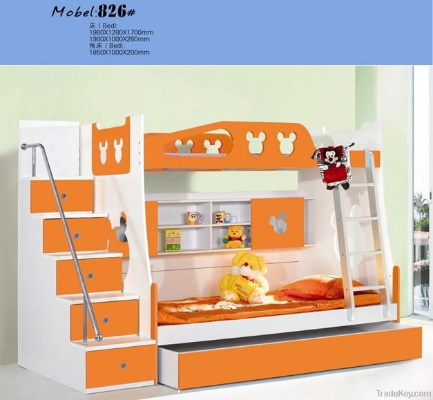 MDF Panels Children Bunk Bed