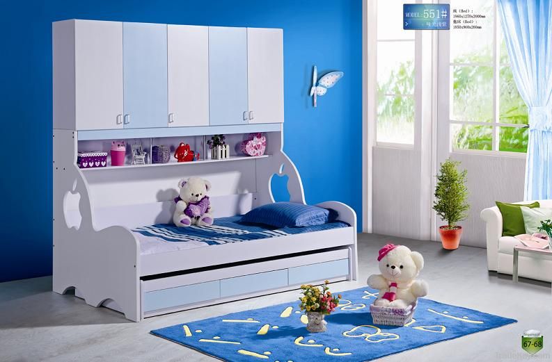 MDF Panels Children Bunk Bed