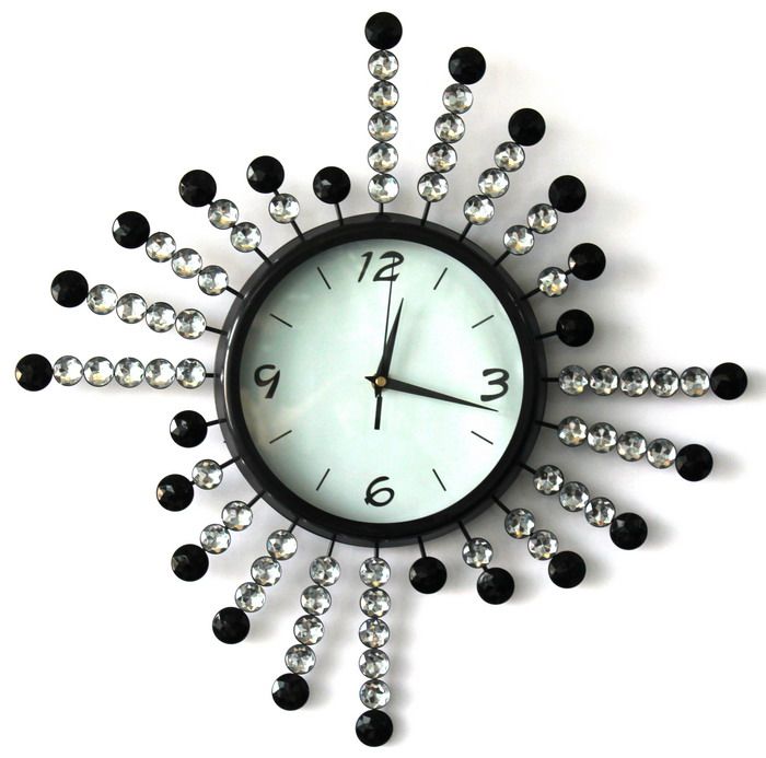 Top Quality Iron Wrought Cystal Wall Clock
