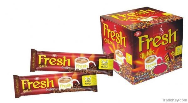 Fresh Quick 3 in 1 Coffee (With Free Glass Gift)