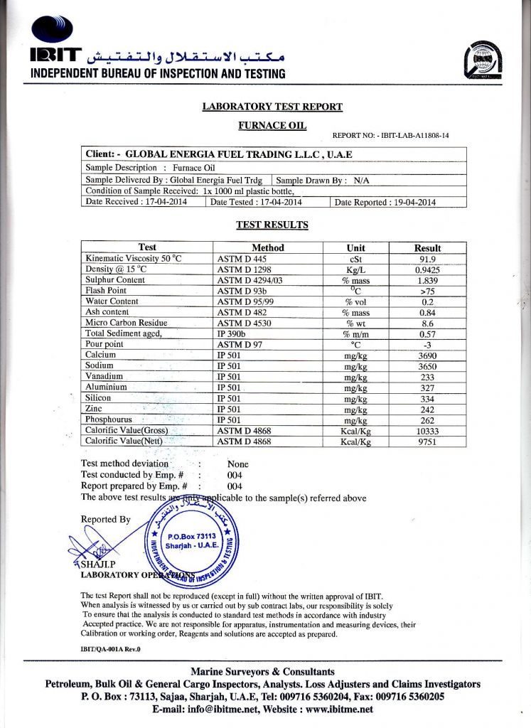 Furnace Oil