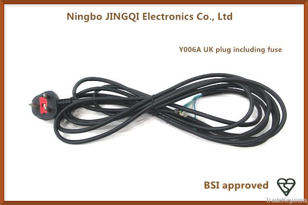 UK BS fused plug (BSI approved) 3A/5A/10A/13A with AC power cord
