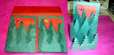 Handmade Paper Christmas Card