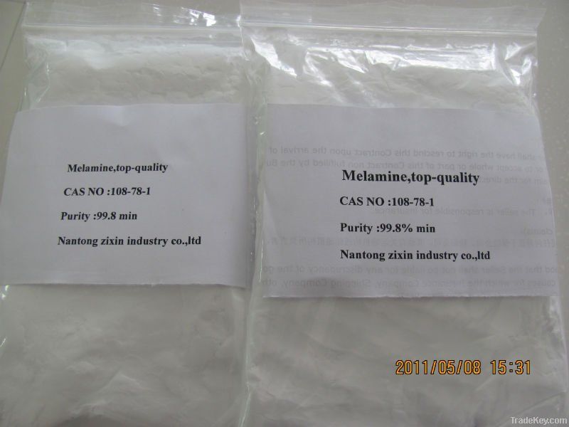 99.8%min melamine powder, manufacturer, directly supply
