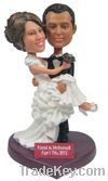 customized resin weeding couple bobblehead