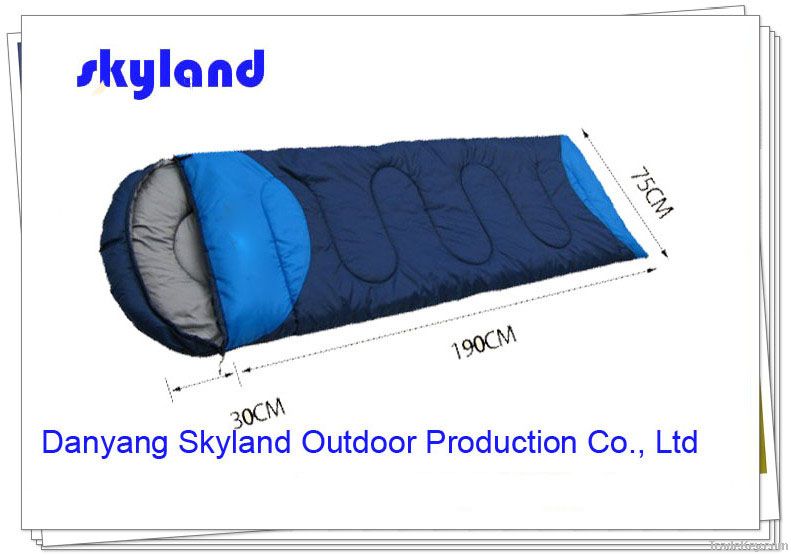Envelop Blue Sleeping Bag with Hood