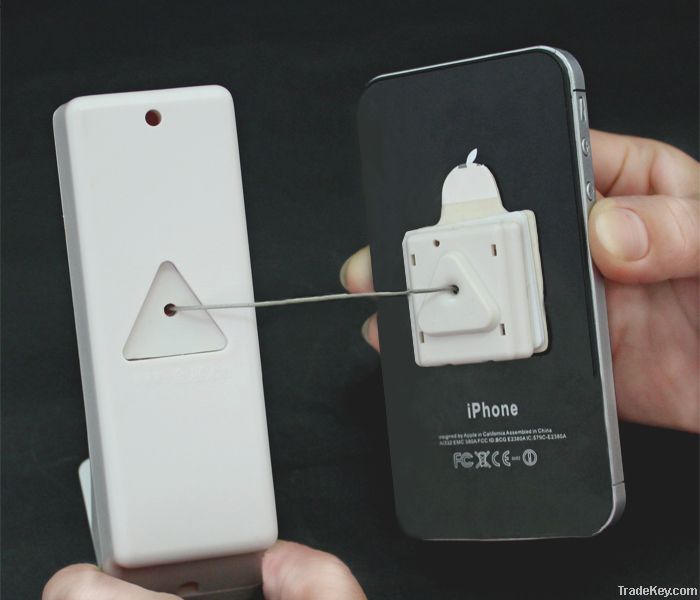 Mobile phone display holder with recoiler