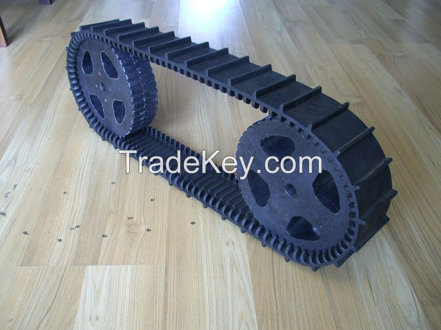 Supply high quality robot rubber track(76*12.7*120)