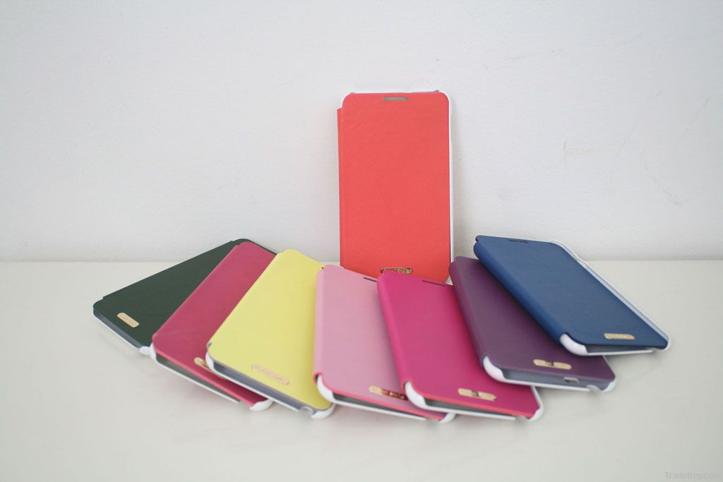 leather flip phone case fashionable insert card