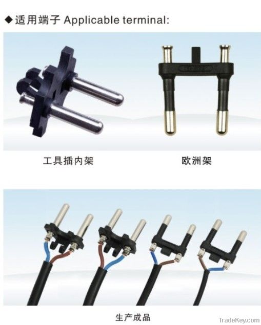 Auto Feed Plug Terminal Crimpper for Two-core Round Cable Wire