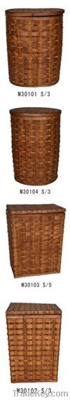 wicker laundry baskets