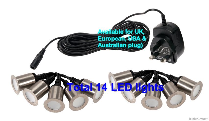Kit of 10 32mm white LED with approval transformer