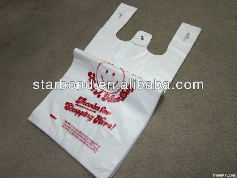 plastic printing shopping t-shirt bags