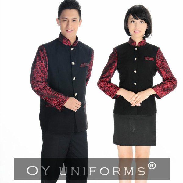 Wholesale Restaurant & Hotel Waitress Work Staff Uniforms Long Sleeves