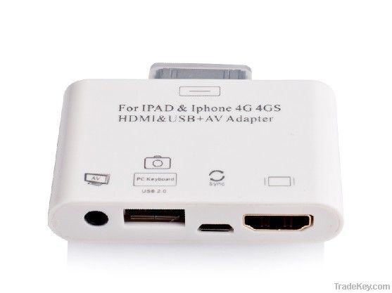 IPAD HDMI & USB+AV Adapter