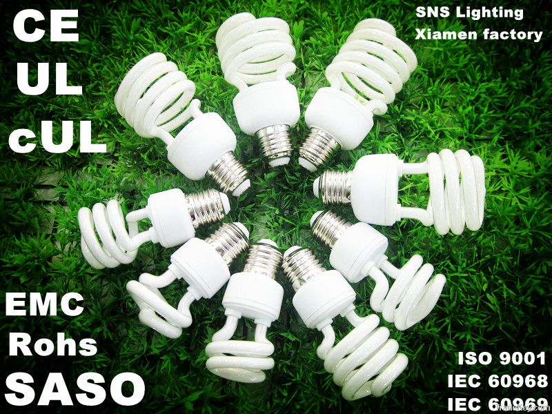 half spiral energy saving lamp CFL lighting bulb