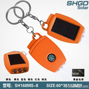 Best selling solar led flashlight with keychain manufacturers