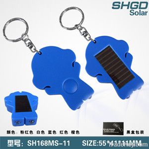 Lovely shape mini  solar led flashlight manufacturers