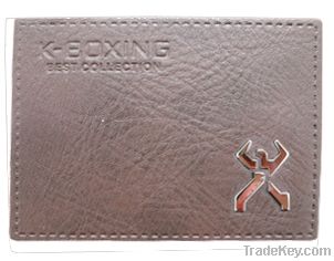 leather label