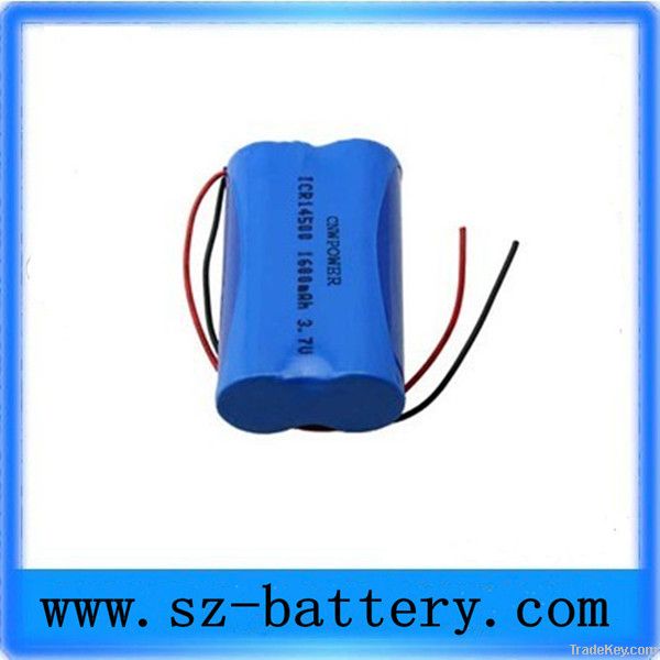 3.7v 4400mAh 18650 Rechargeable Lithium Ion Battery Pack for Portable