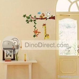 Kids Cute Rabbit Giraffe Monkey Home Decor Wall Sticker  paper