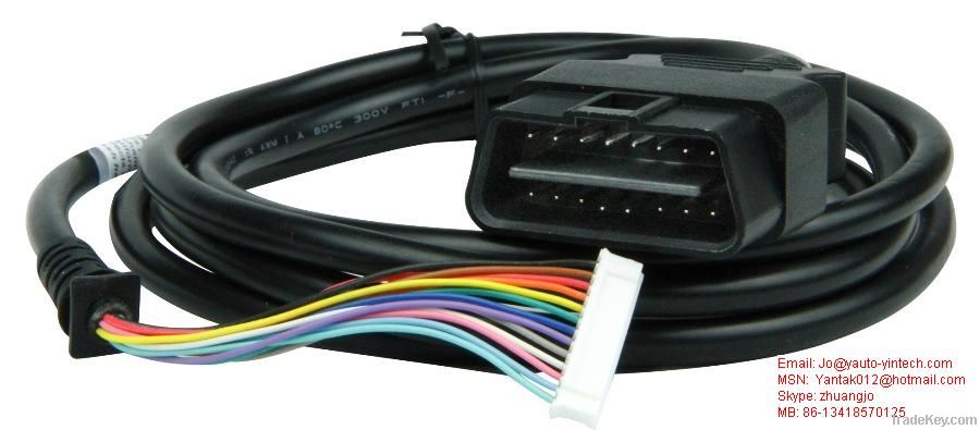 obd2-16p to 13p 2.0mm H car cable