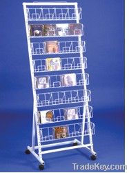 metal wire floor-standing 8-tier CD&DVD display rack