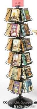 rotatable  360° literature racks