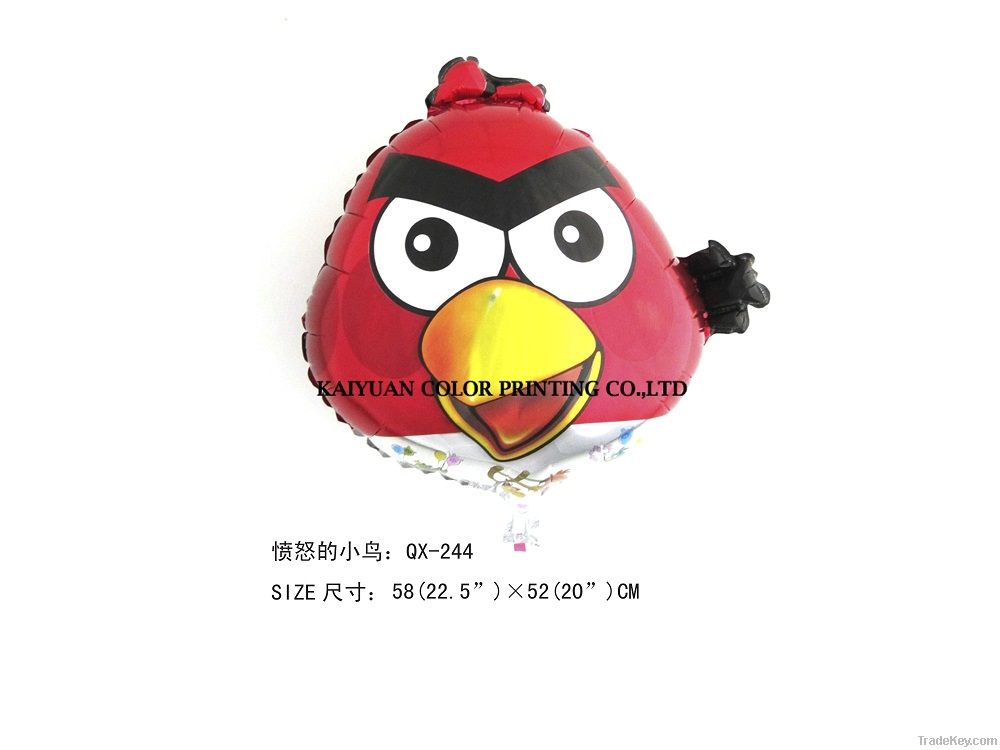 angry bird foil balloon