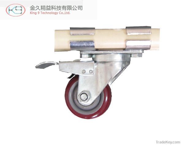 Light duty PVC casters for hand carts