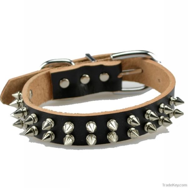small genuine leather dog collar