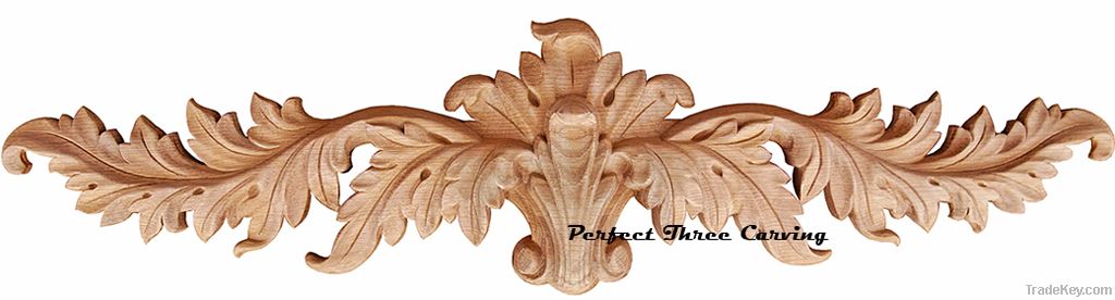 Hand carved floral onlay