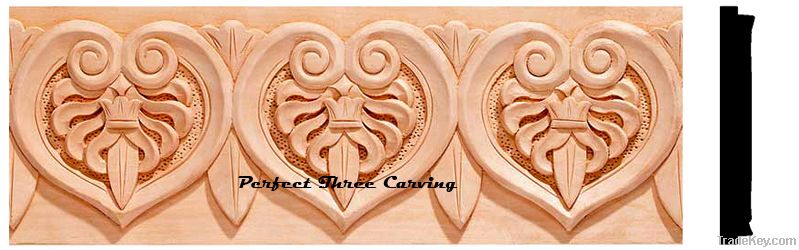 Hand carved wood moulding