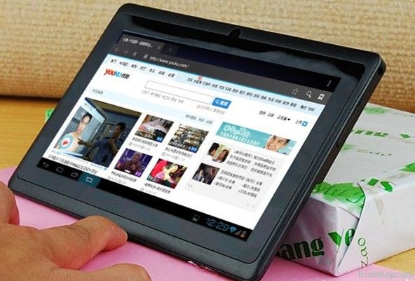 Cheapest tablet 7" Allwinner A13 Q88 tablet pc android 4.0 1.2GHz RAM