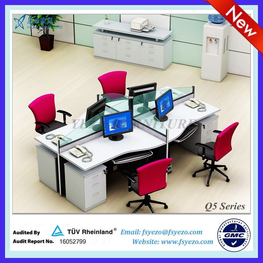 Frameless glass office partition system, office workstation partition