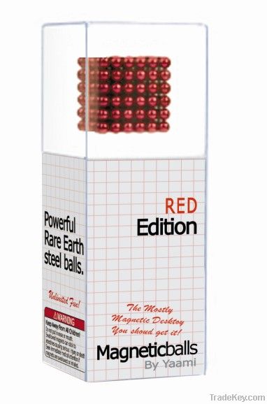 Red Magnet Balls, Neocube D5mm 216PCS/Set