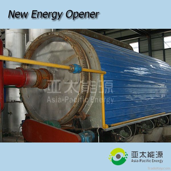 waste tyre pyrolysis plant with two reactor