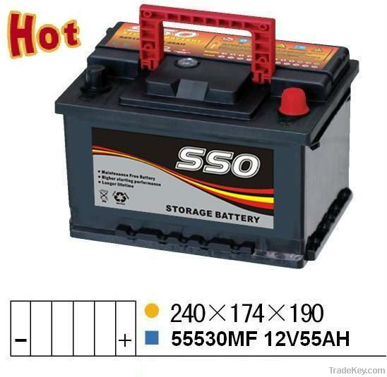 55530MF 12v  55ah  car starting battery