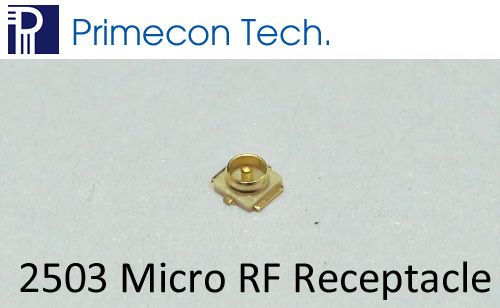 2503 Micro RF Coaxial Connector Receptacle (SMD)