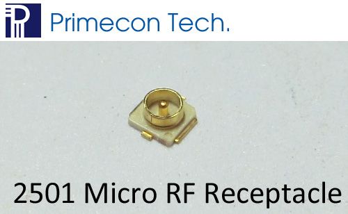 2501 Micro RF Coaxial Connector Receptacle (SMD)