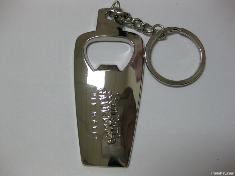 metal keychain with bottle opener