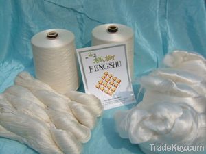 100% Spun silk yarn for weaving/knitting