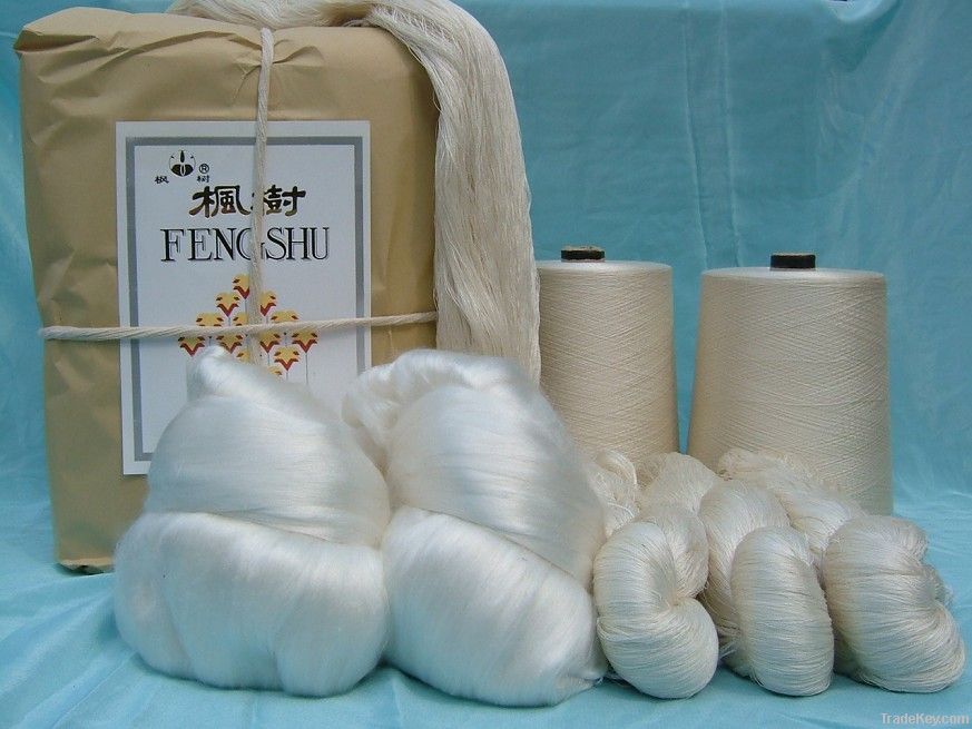 140Nm/2 100% Spun silk yarn for weaving/knitting