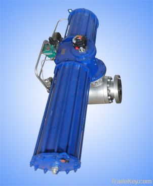 High pressure pneumatic ball valve